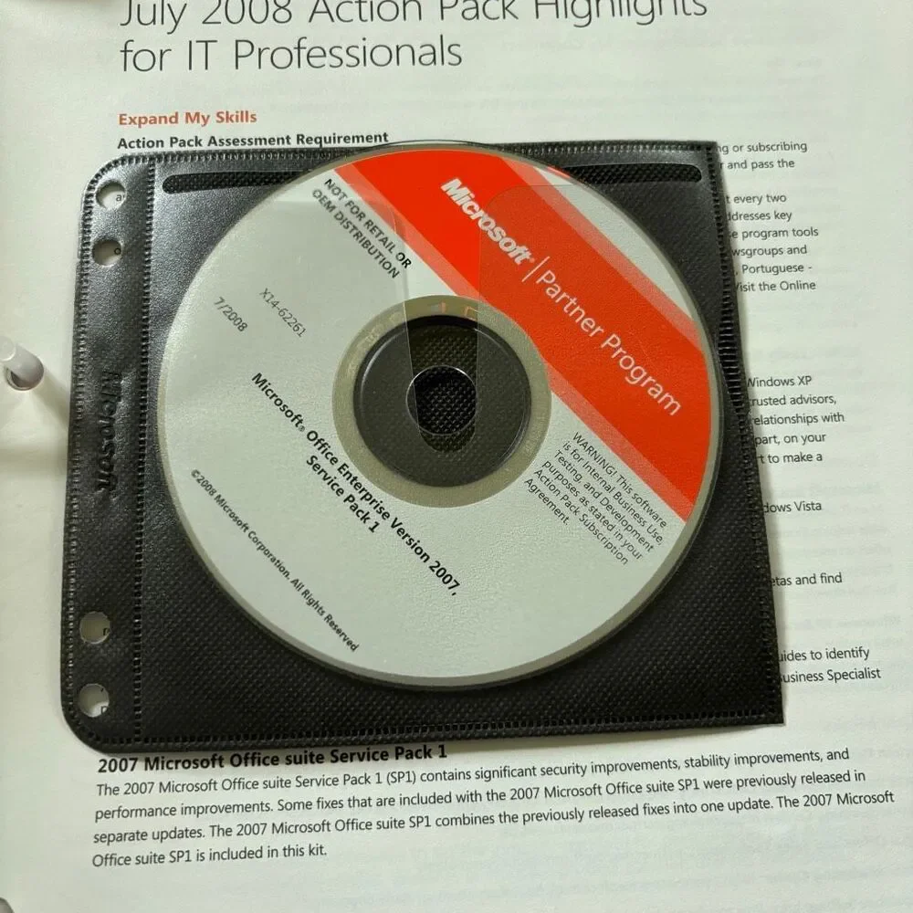 Microsoft Action Pack Subscription Toolkit October 2008 With Product Keys